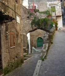 Scorcio del centro storico di Montecelio