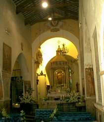 Interno della chiesa di Santa Maria della Mentorella