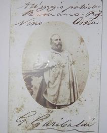 Ritratto autografo di Garibaldi