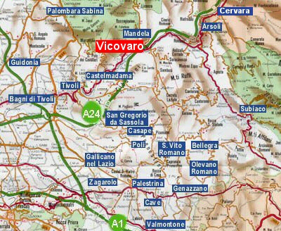 Come arrivare a Vicovaro