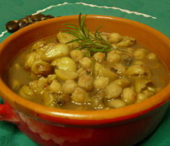 Zuppa di ceci e castagne