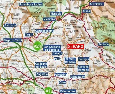 Come arrivare a Gerano