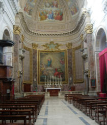 Interno della Chiesa di S.Giovanni a Montecelio