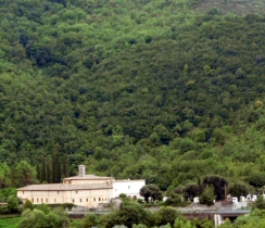 Vista del convento di San Cosimato