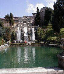 Villa d'Este - Las fuentes de Neptuno y del Órgano