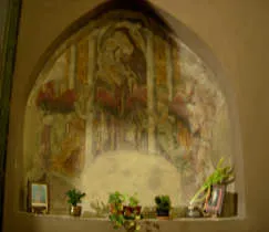 Affresco della Madonna in Trono
