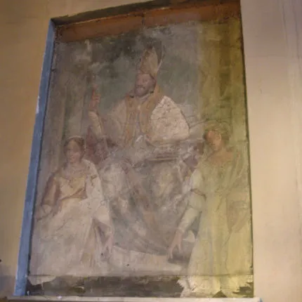Affresco raffigurante S.Egidio Vescovo