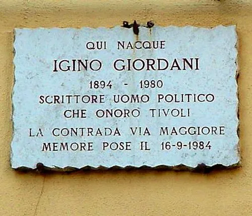 Iscrizione-ricordo di I.Giordani